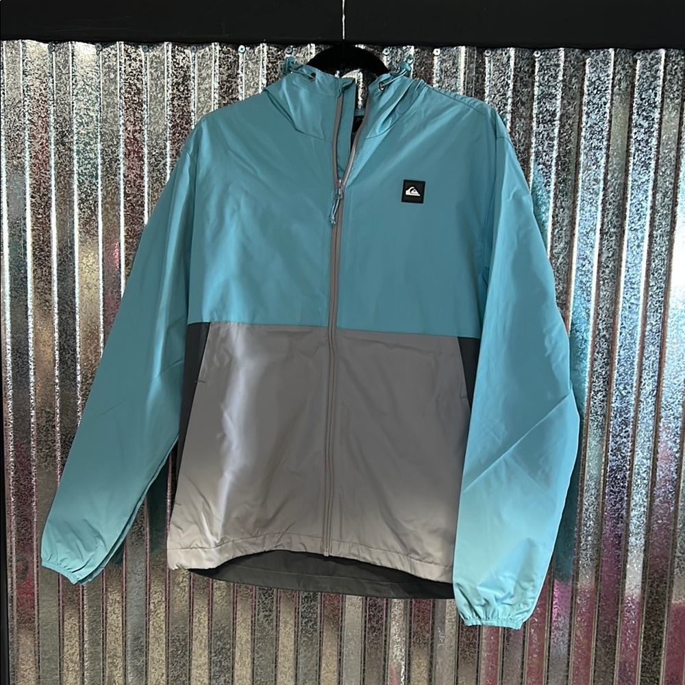 Quiksilver Blue and Gray Jacket NWT